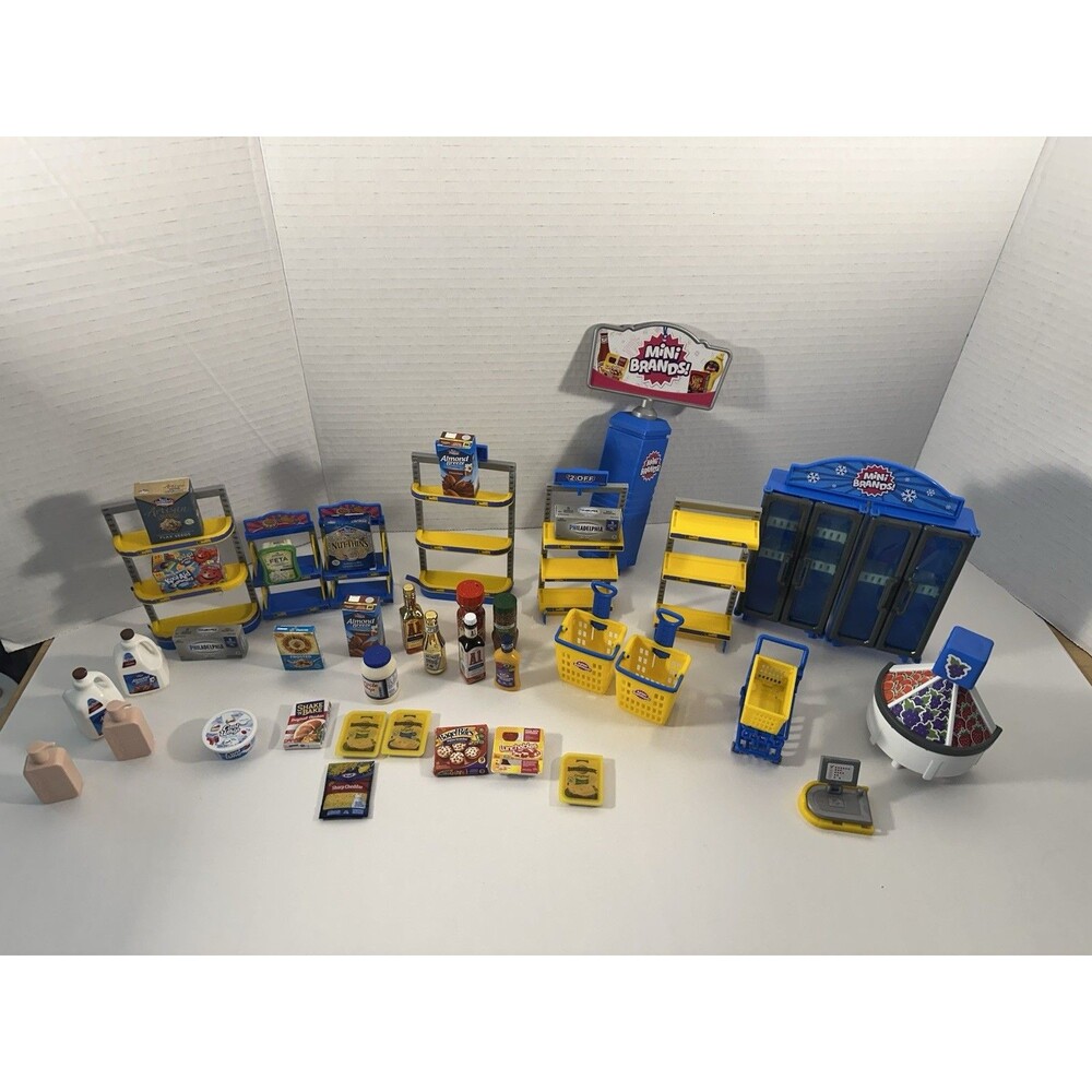 Mini Brands Mini Mart Assorted Pieces And Foods Not Complete